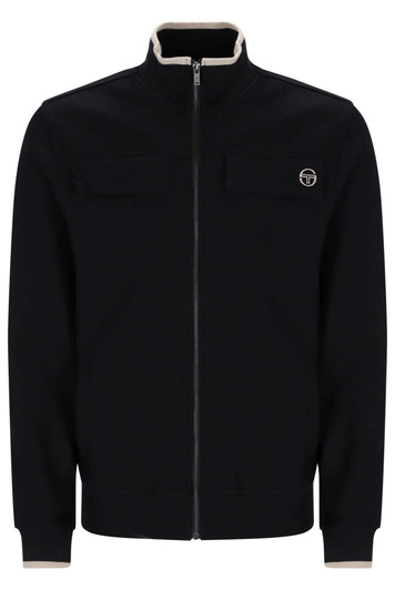 Sergio Tacchini Track Jacket Mens Guilo Track Top in Black