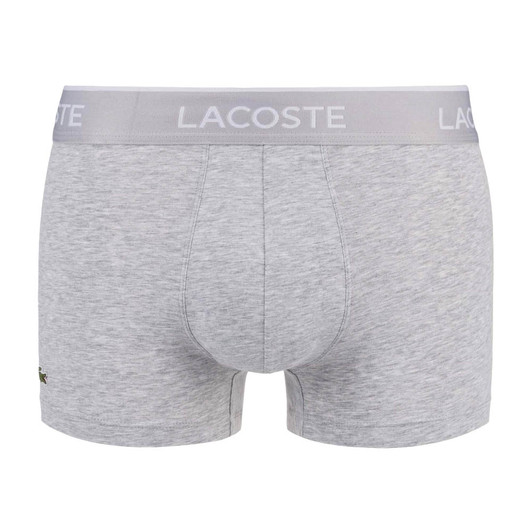 Lacoste 3 Pack Boxer Shorts in Black / White / Grey
