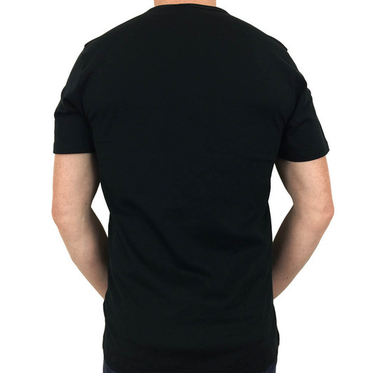 Sunspel Mens Cotton T-Shirt in Black