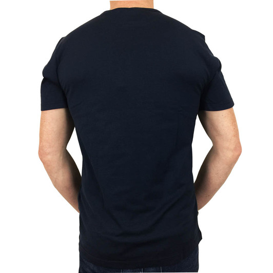 Sunspel Mens Cotton T-Shirt in Navy Blue