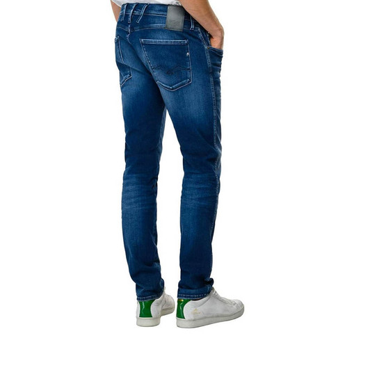 Replay Mens Jeans Hyperflex Anbass in Medium Blue