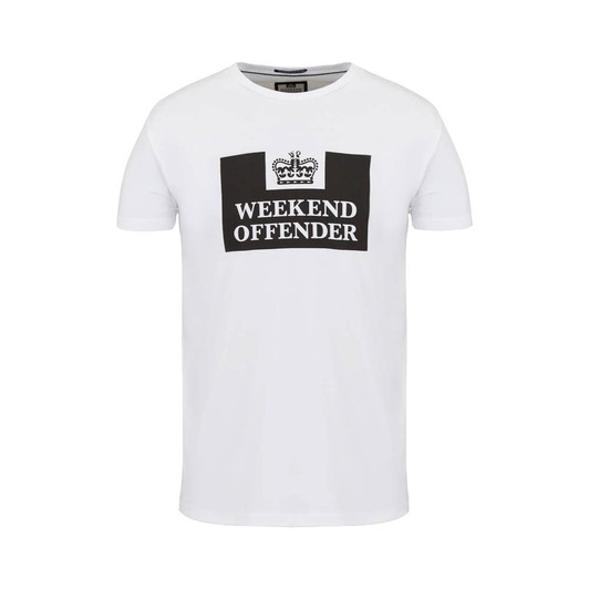 Weekend Offender Prison T-Shirt in White