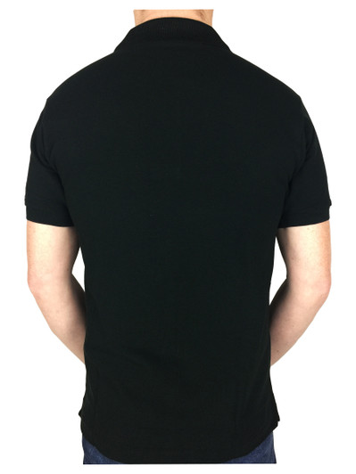 Lacoste Mens S/S Logo Branded Polo Shirt in Black