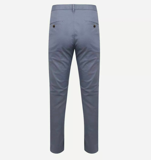 Scotch & Soda Slant Pocket Stuart Chino Trousers in Light Blue