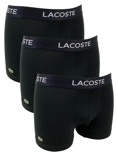 Lacoste 3 Pack Boxers in Black / Black / Black