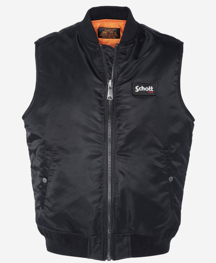 Schott Mens Gilet MA-1 Bomber Vest in 