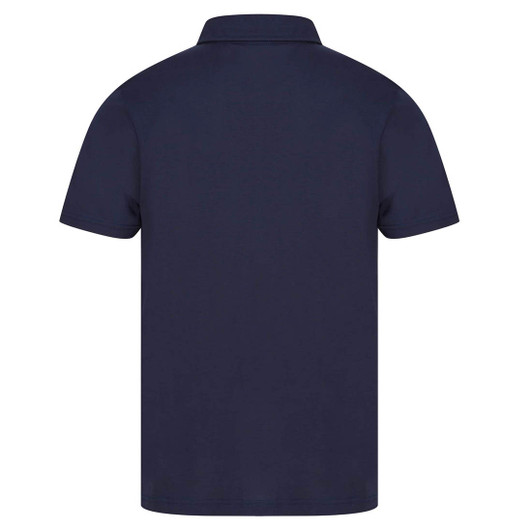 Sunspel Mens Polo Shirt Classic Jersey Polo in Navy Blue