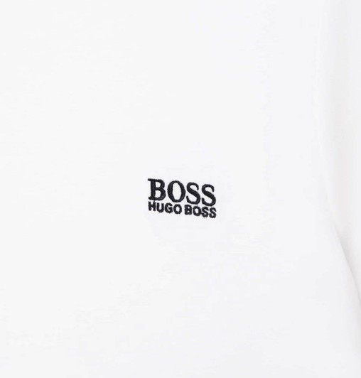 Hugo Boss Boys T-Shirt Embroidered Logo Tee in White