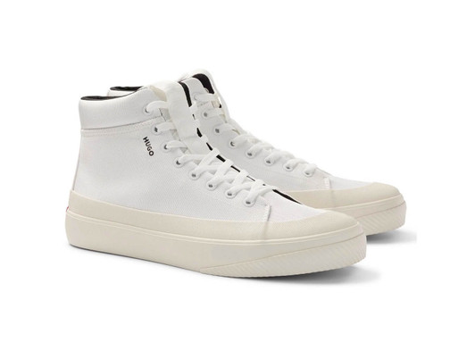 Hugo Boss High Top Trainers Dyer Canvas in Black