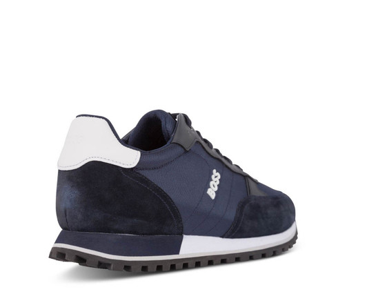 Hugo Boss Mens Trainers Parkour L Runn Trainers in Dark Blue