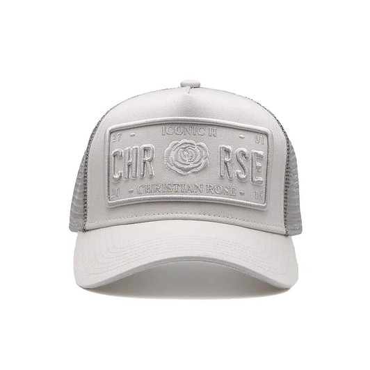 CHRISTIAN ROSE ICONIC PLATE II WHITE