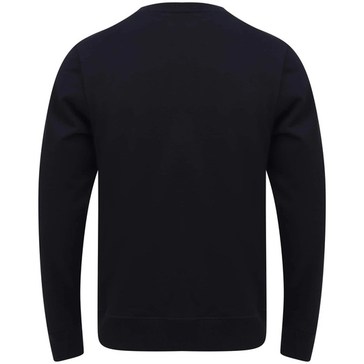 PAUL SMITH ORGANIC-COTTON ZEBRA LOGO SWEATSHIRT IN NAVY BLUE