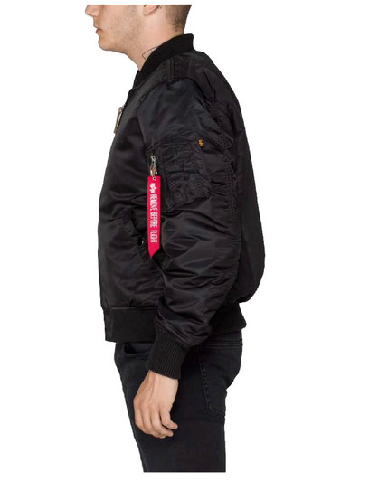 Alpha Industries Mens Bomber Jacket MA-1 VF 59 Flight Jacket in Black