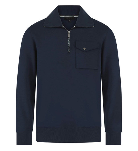 Ted Baker Mens Jumper Half Zip Funnel