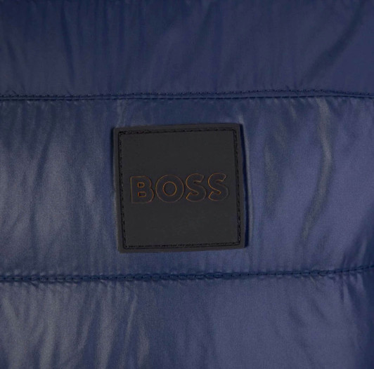 Hugo Boss Mens Jacket Lightweight Oden Padded in Dark Blue