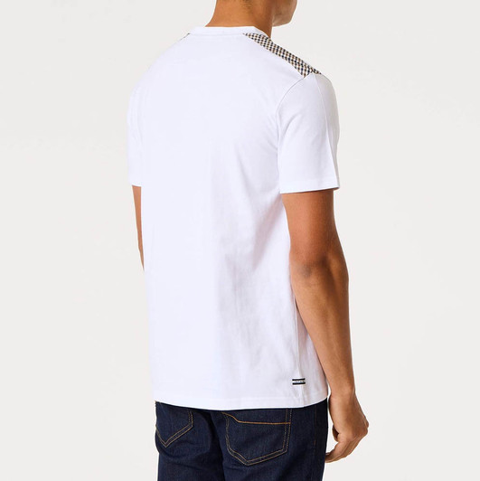 Weekend Offender Mens T-Shirt Check Diaz Tee in White