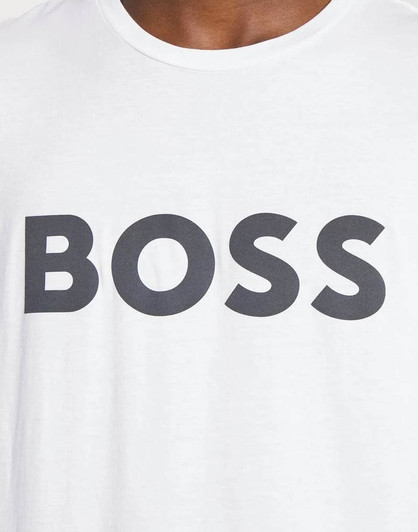 Hugo Boss Mens T-Shirt BOSS Thinking Tee in White