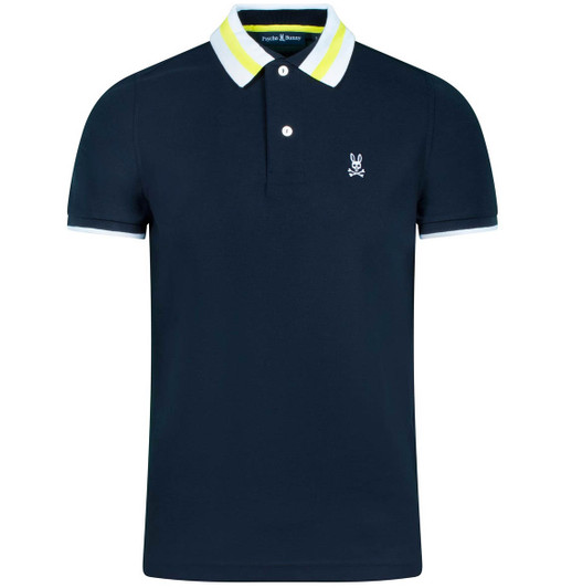 Psycho Bunny Mens Polo Shirt Alva Polo in Navy