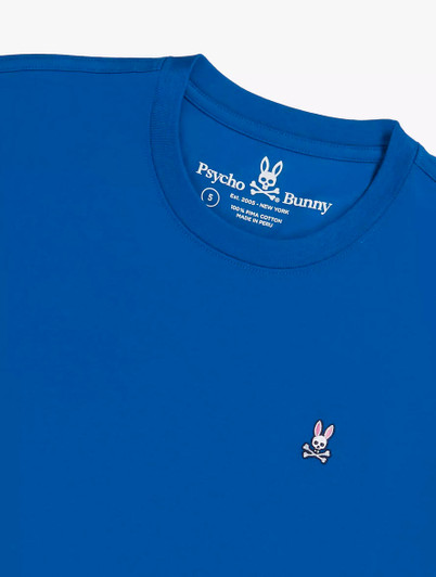 Psycho Bunny Mens T-Shirt Classic Tee in Blue