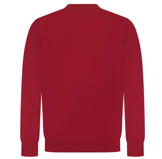 Paul Smith Mens Sweatshirt Organic Zebra Logo Jumper in Red