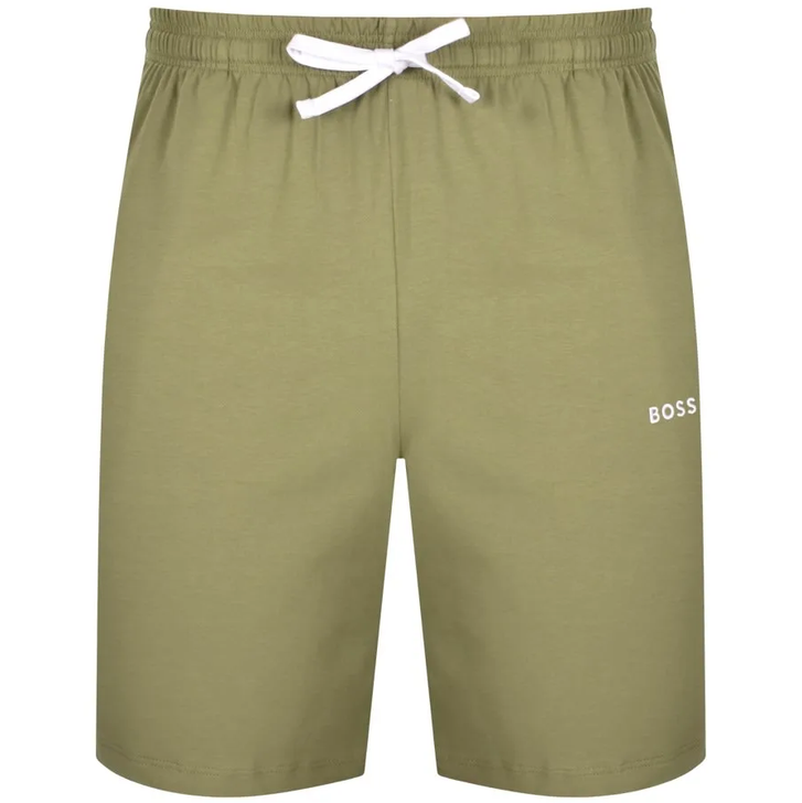 Hugo Boss Mens Shorts BOSS Mix & Match Loungewear Shorts in Light Pastel Green