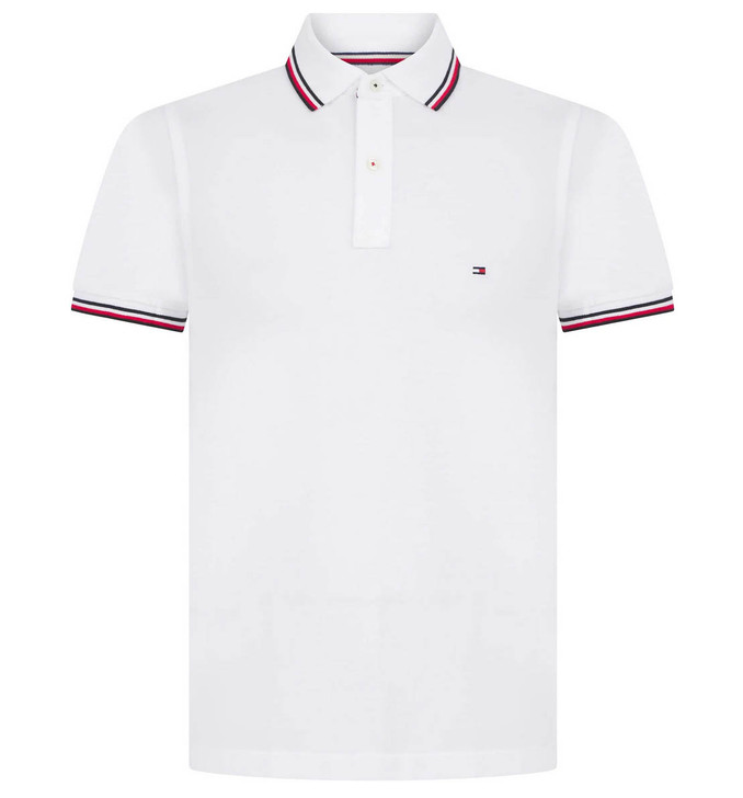 Tommy Hilfiger Mens Polo Shirt Organic Slim Fitted Polo