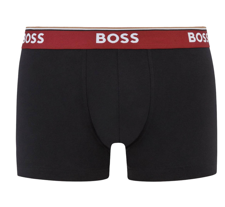Hugo Boss Mens Boxer Shorts BOSS 3 Pack Logo Branded Boxers in Black