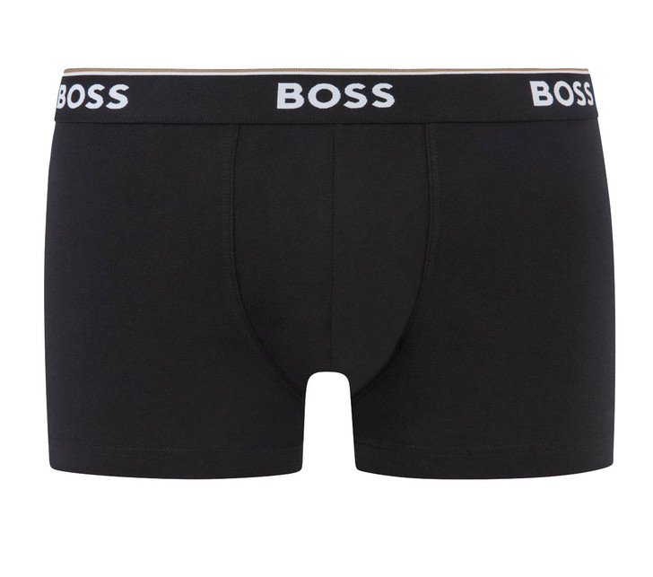 Hugo Boss Mens Boxer Shorts BOSS 3 Pack Logo Branded Boxers in Black