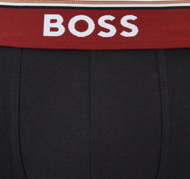 Hugo Boss Mens Boxer Shorts BOSS 3 Pack Logo Branded Boxers in Black