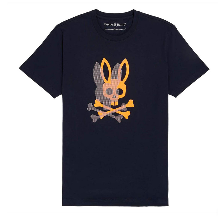 Psycho Bunny Mens T-Shirt Chicago Dotted Tee