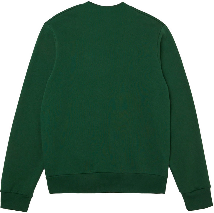 Lacoste Mens Sweatshirt Organic Cotton Jumper in Dark Green