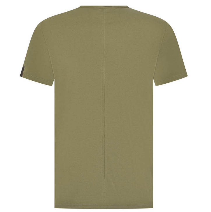 Replay Mens T-Shirt Replay Raw Tee in Army Green