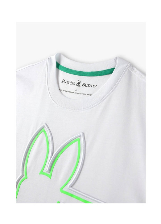 Psycho Bunny Mens T-Shirt Chester Graphic Tee in White