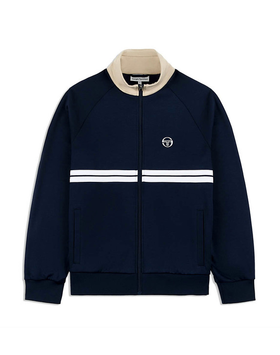 Sergio Tacchini Mens Tracksuit Dallas 80's Full Tracksuit in Maritime Dark Blue