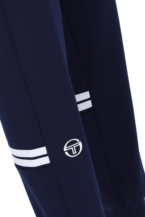 Sergio Tacchini Mens Track Pants Dallas 80's Vintage in Maritime Blue