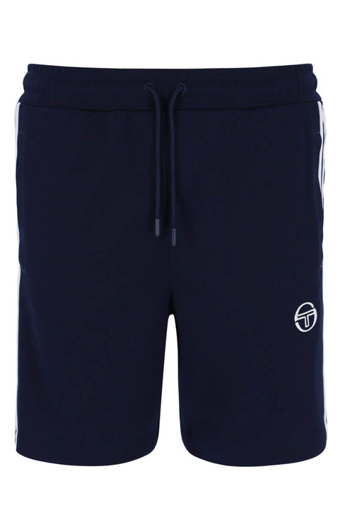 Sergio Tacchini Mens Shorts Pietrapertosa Vintage Tennis Shorts in Maritime Blue