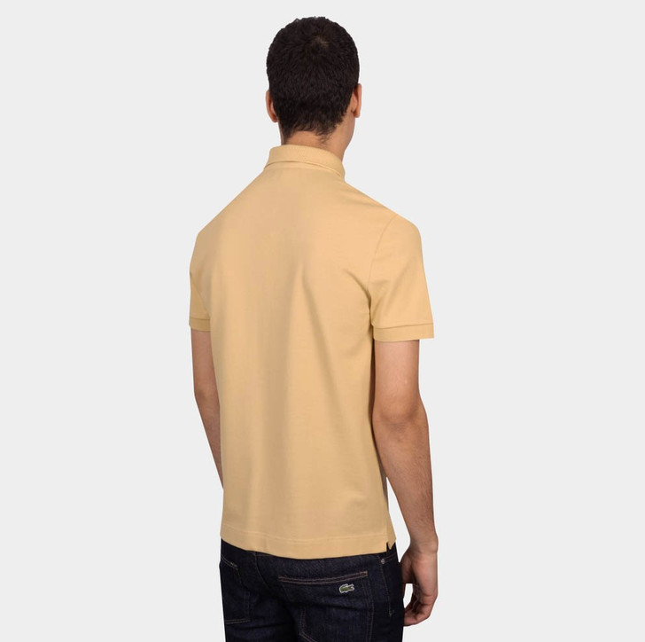 Lacoste Mens Polo Shirt Paris Cotton Pique in Beige