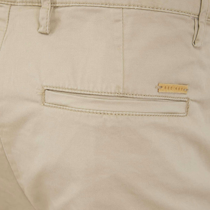 Sseinse Mens Chino's Lightweight Slim Fitted Trouser in Beige