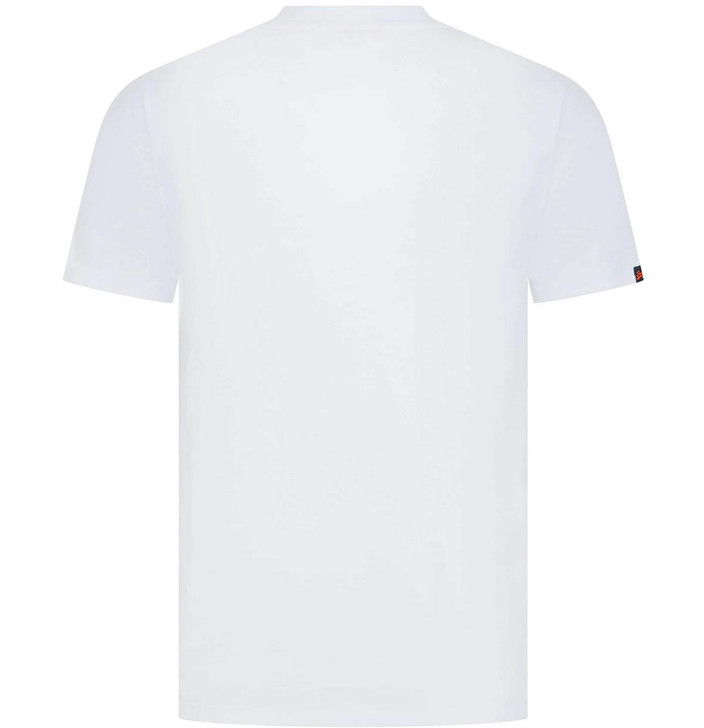Superdry T-Shirt Mens Essential Logo Embroidered Tee in Optic White