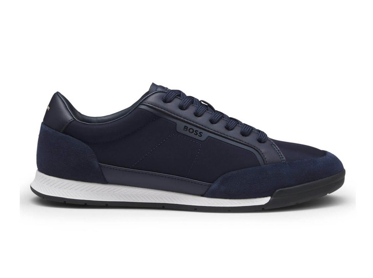 BOSS Mens Trainers Hugo Boss Nitan Footwear in Dark Blue
