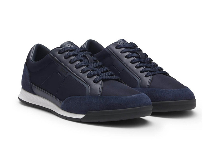 BOSS Mens Trainers Hugo Boss Nitan Footwear in Dark Blue
