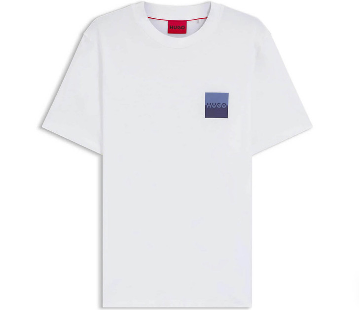 HUGO Mens T-Shirt Dapusi Hugo Cotton Tee in White