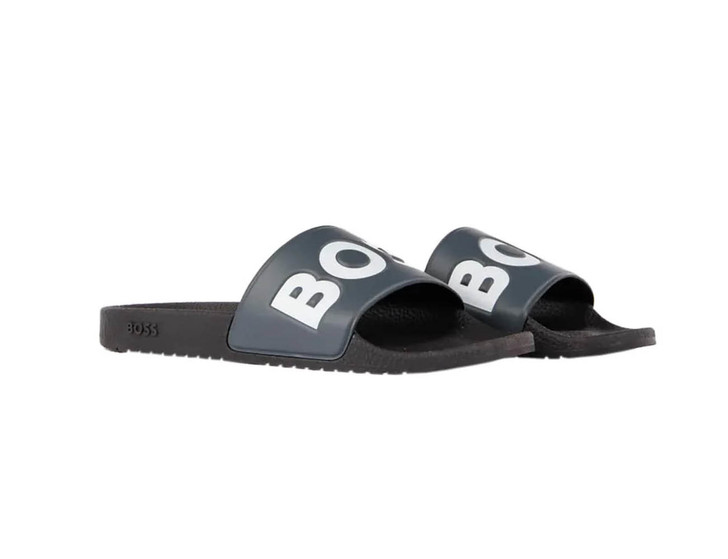 BOSS Slides Mens Aryeh Sliders in Grey