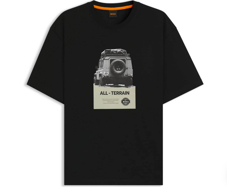 Boss Mens T-Shirt TE Wagon BOSS Tee in Black
