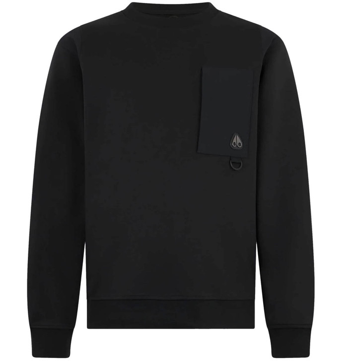 Moose Knuckles Mens Sweatshirt Dalon in Black