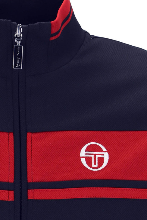 Sergio Tacchini Mens Track Top Damarindo Track Jacket in Maritime Blue