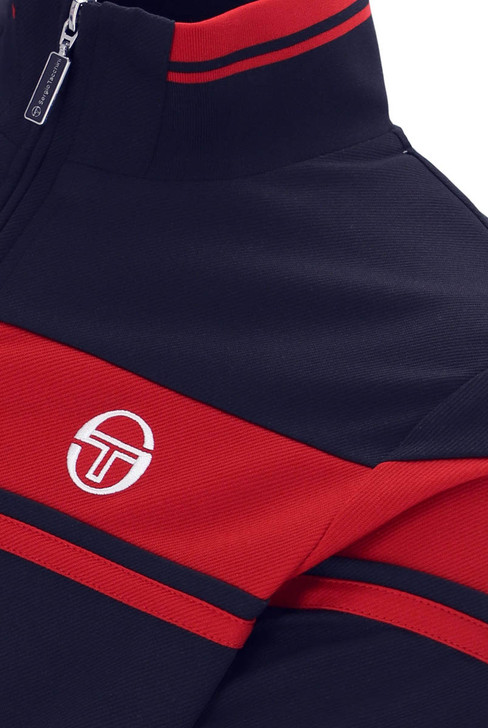 Sergio Tacchini Mens Track Top Damarindo Track Jacket in Maritime Blue