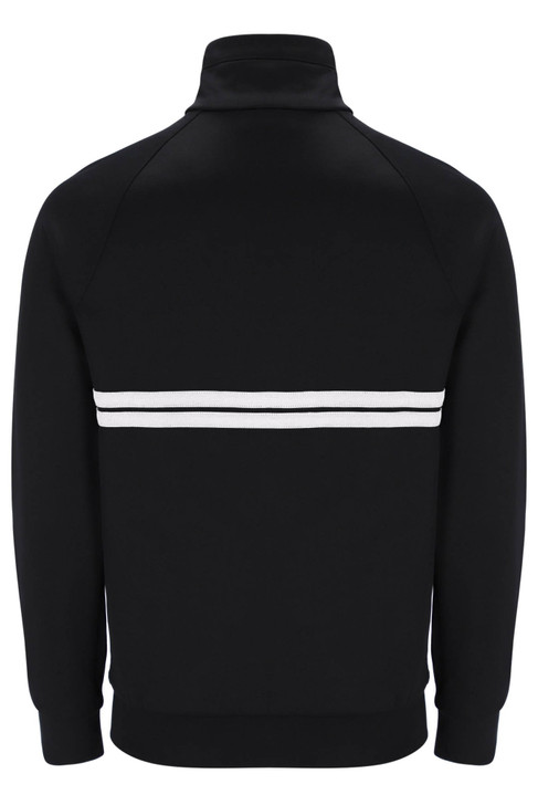 Sergio Tacchini Mens Track Top New Dallas Track Jacket in Black