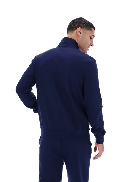 FILA Mens Track Jacket Vinnie Cut Sew Track Top in Fila Navy / Green