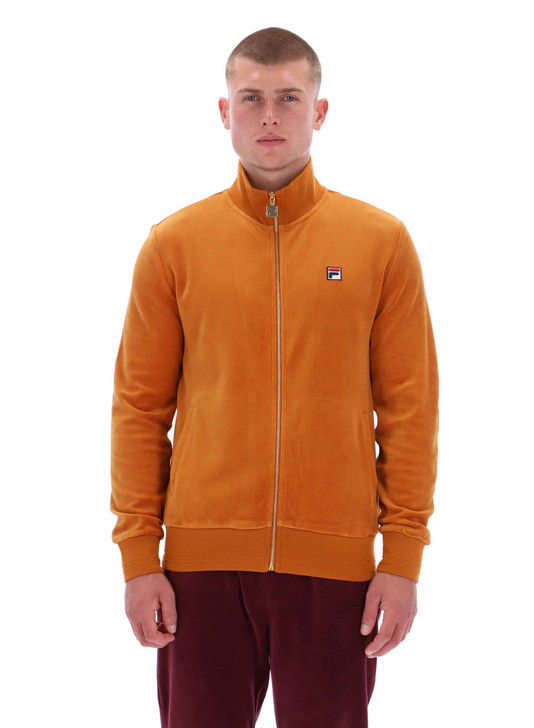 Fila Tracksuit Mens Nero FILA Velour Track Jacket & Bottoms in Pumpkin Spice